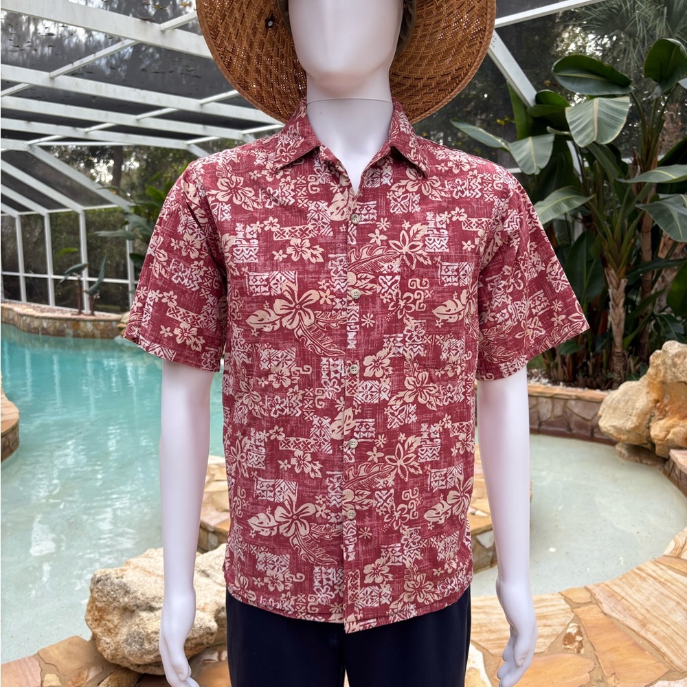 Go Barefoot Red Floral Men's Shirt